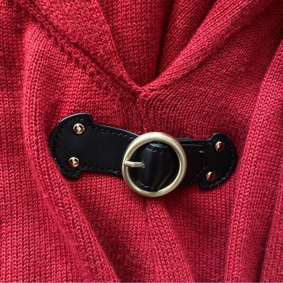 ETCETERA Red Buckle Sweater - Picture 7 of 7